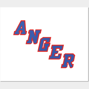 NY Anger White Posters and Art